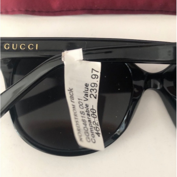 Sunglasses Gucci GG 0461 SA- 001 BLACK/GREY GOLD main image 6
